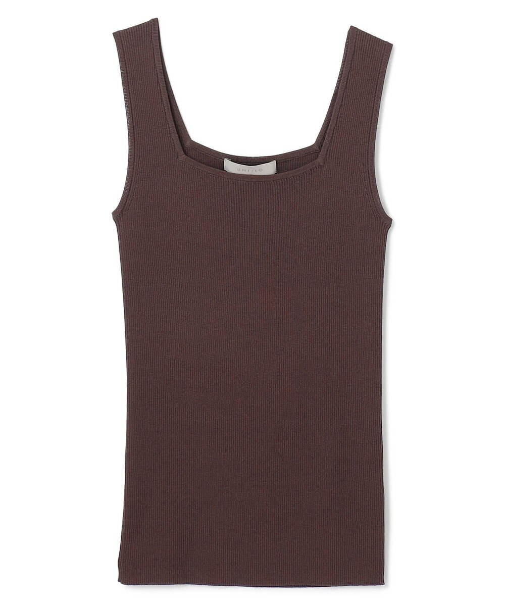 UNFILO スゴ機能 リブタンクトップ 