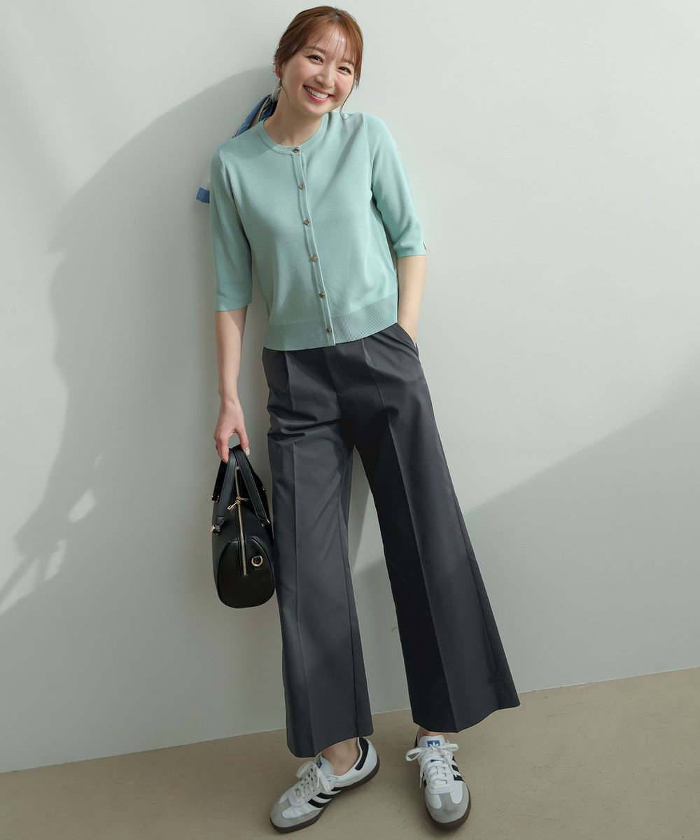 ANY SIS ツイステッドクリアチノワイド パンツ 