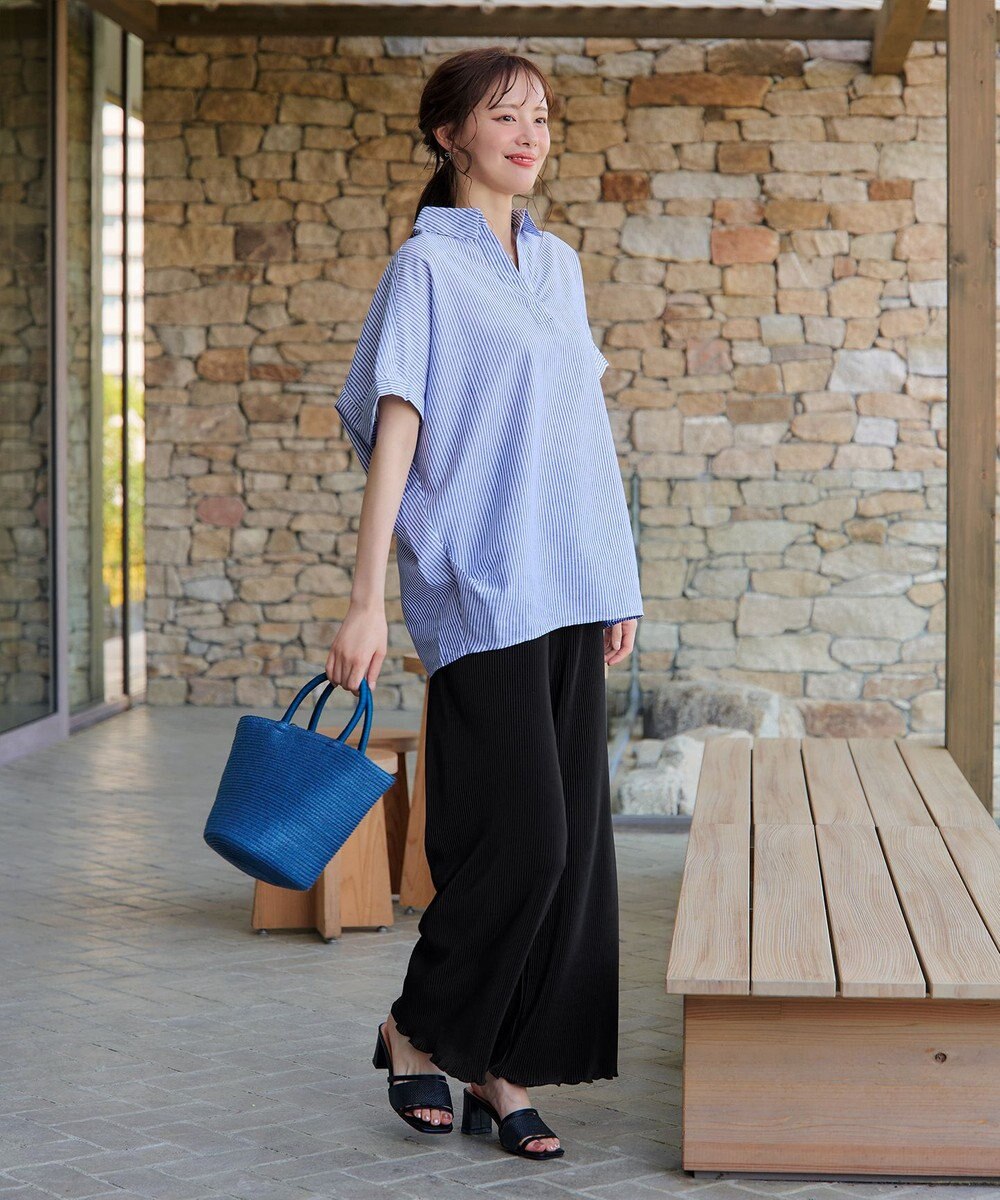 Tiaclasse 【新色追加・洗える】プリーツパンツ 