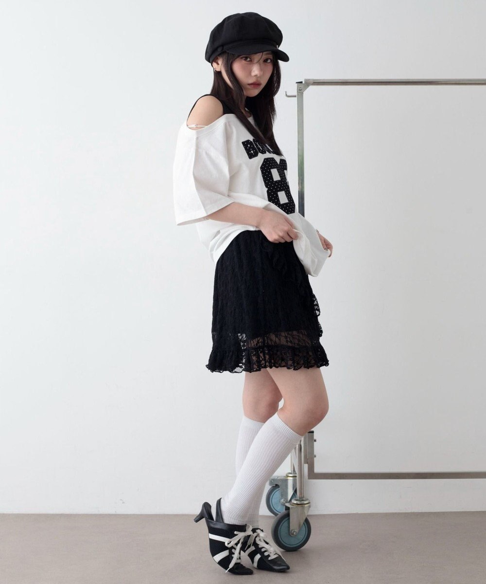 WEGO レースフリルスカート 