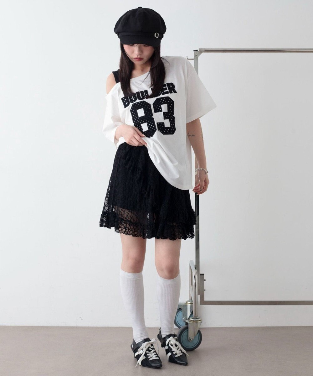 WEGO レースフリルスカート 