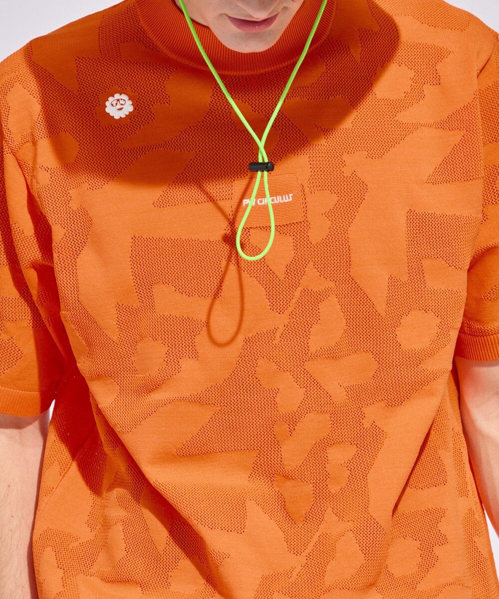 PW CIRCULUS 【MEN】ＤＯＶＥモチーフ ニットモックネック ゴルフ 