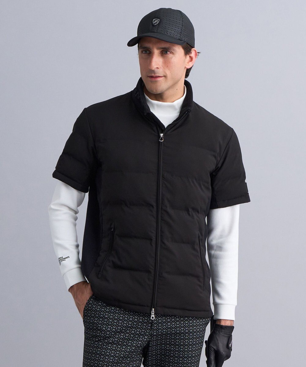 23区GOLF 【MEN】半袖パディングブルゾン 