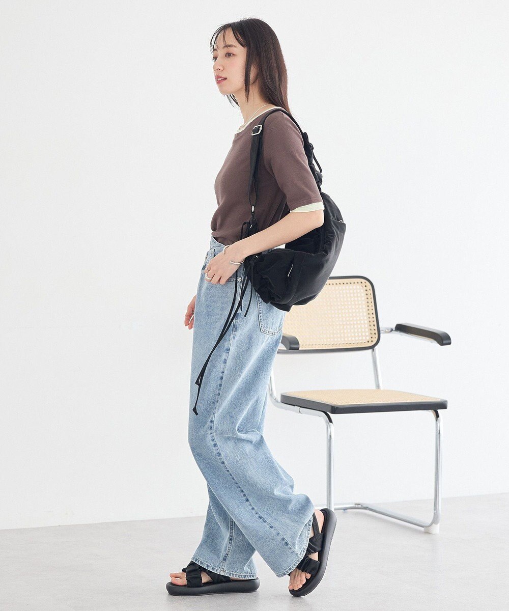 earth music&ecology ギャザークロスサンダル 