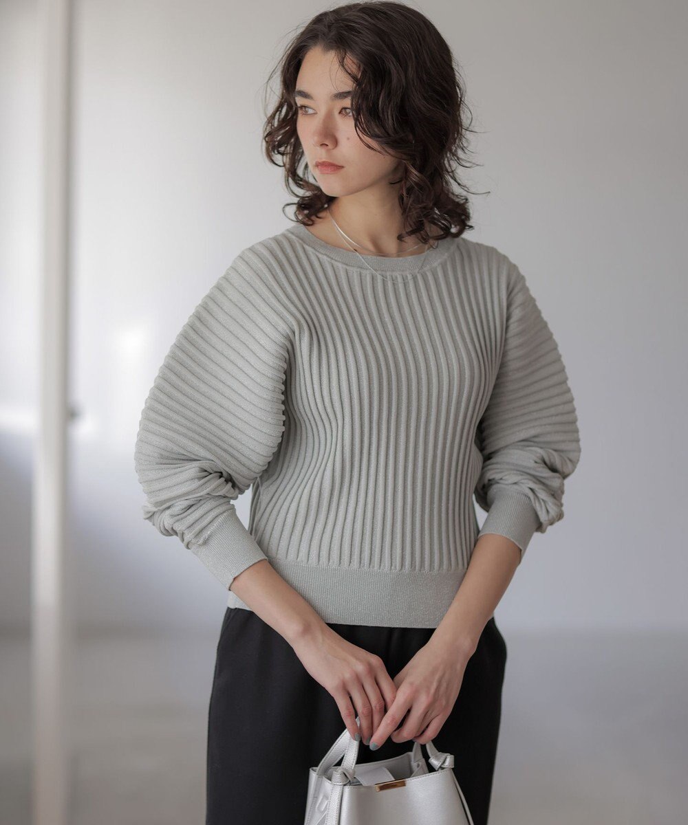 組曲 S ラメリブドルマン ニット 