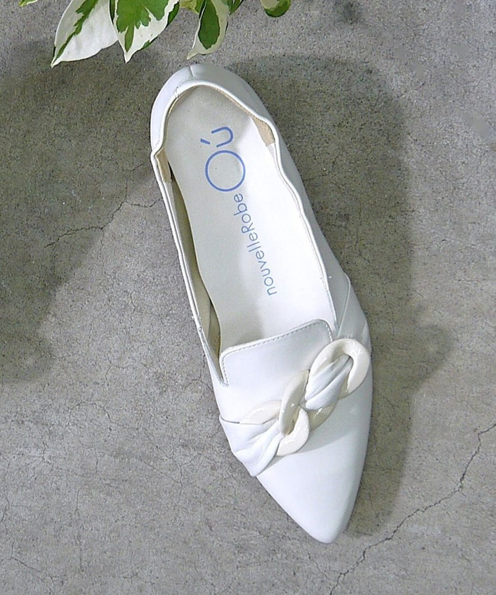 nouvelleRobe Oū 【本革・高反発】Big-Bit Slip-on ポインテッドトゥスリッポン 