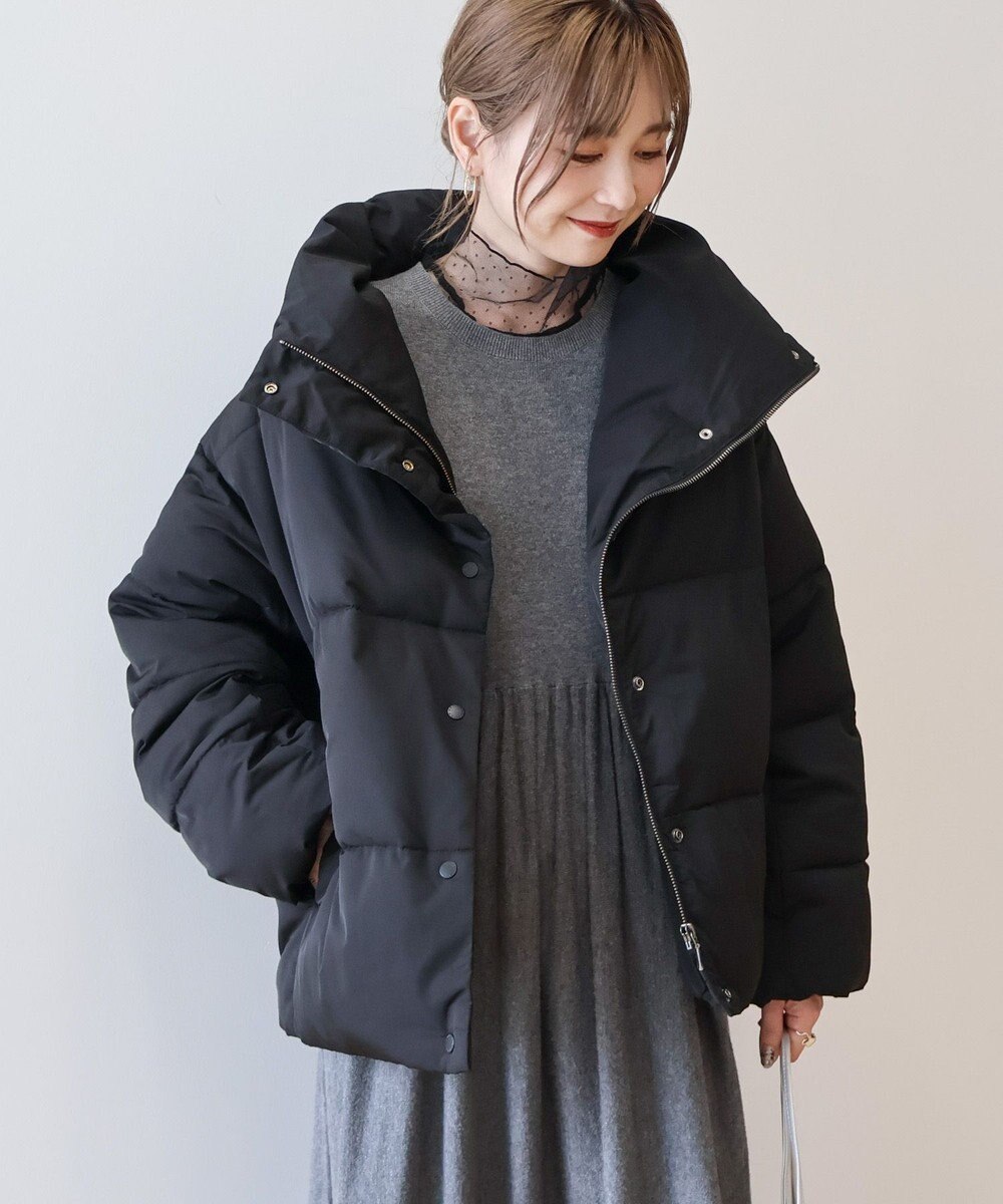 AMERICAN HOLIC リサイクル軽ポカ撥水加工スタンドショートコート 