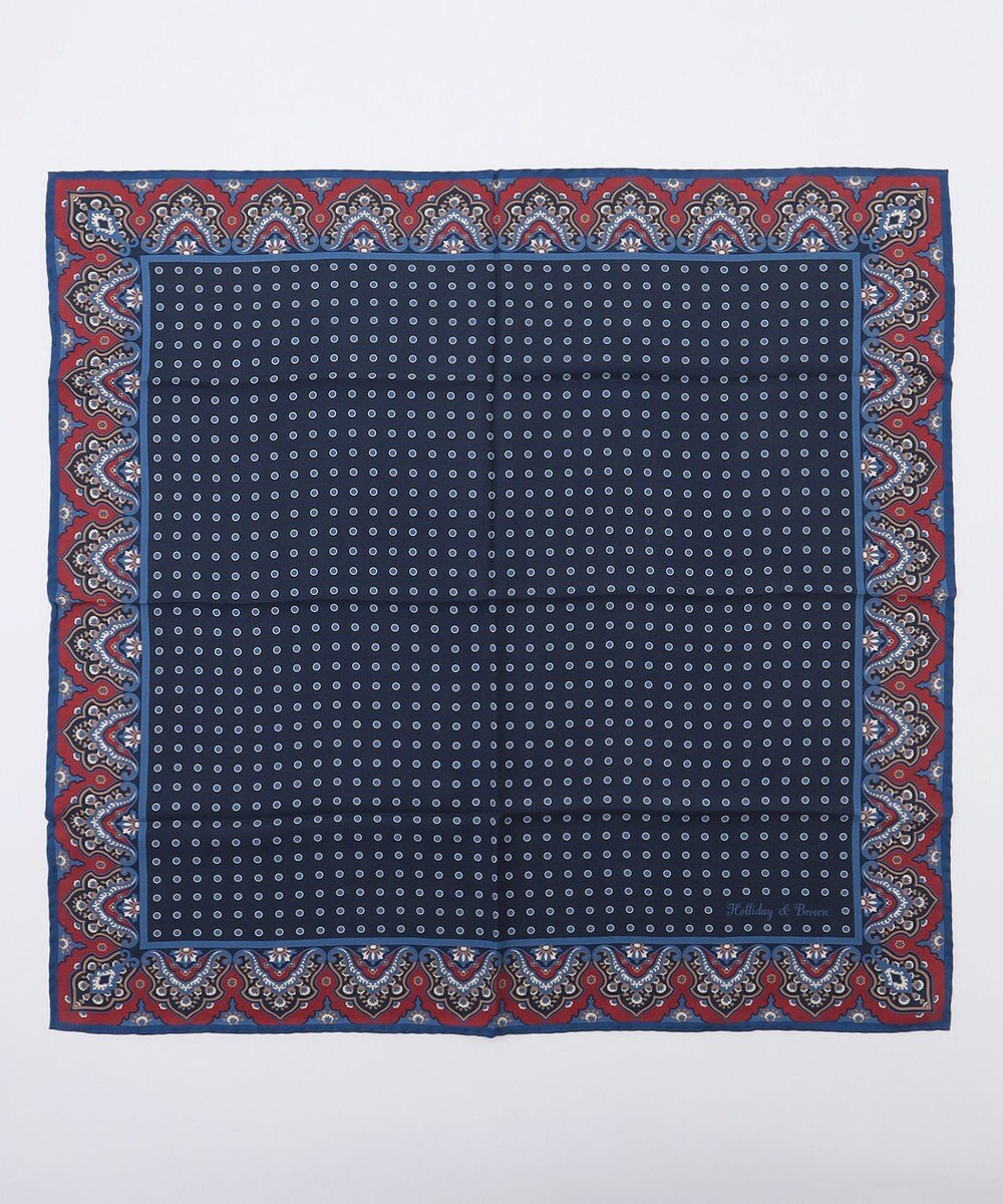 JOSEPH ABBOUD 【イタリア製・Holliday&Brown】バンダナプリント スカーフ 