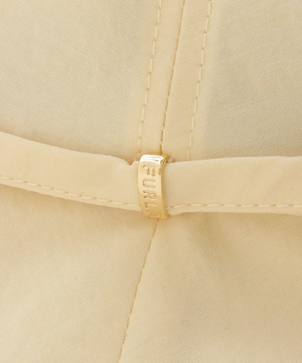 MOONBAT 【遮光100％/遮熱/UVカット】FURLA(フルラ)小ツバ 後ろ割れ バケットハット 帽子 無地 チャーム付き 手洗い可能/サイズ調整可能 