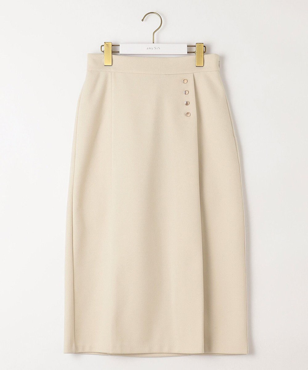 ANY SIS 【洗える】メルトンジャージー スカート 