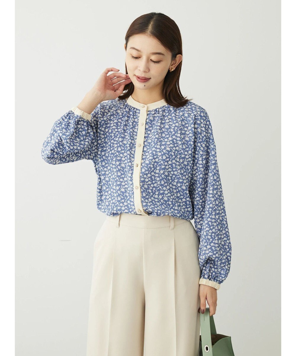 Green Parks ・ＥＬＥＮＣＡＲＥ　ＤＵＥコバナパイピングブラウス 