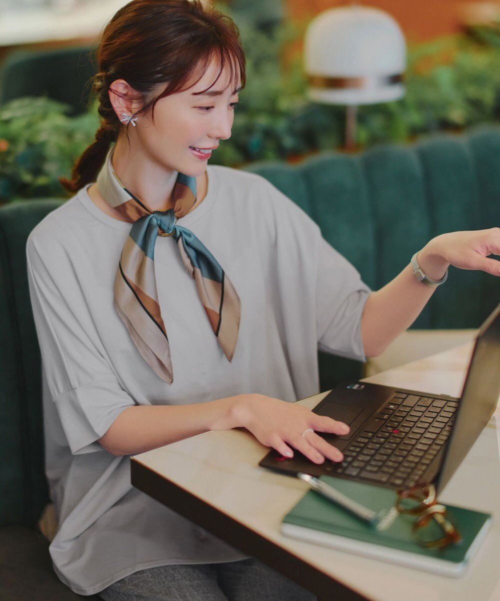 Tiaclasse L 【おのののかさん着用】冷凛(ひやりん)カノコドルマンスリーブカットソー 