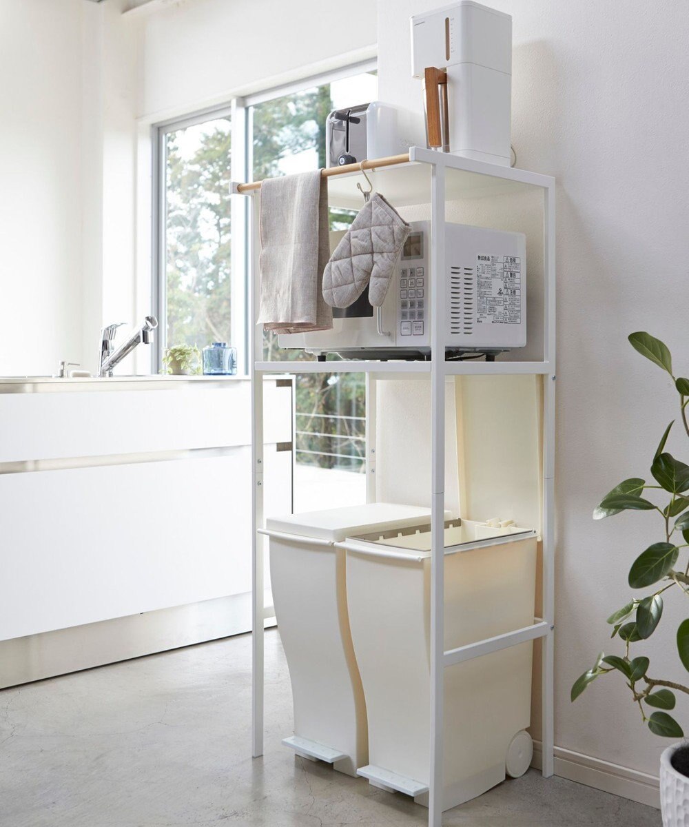 tower ゴミ箱上ラック タワー ホワイト 