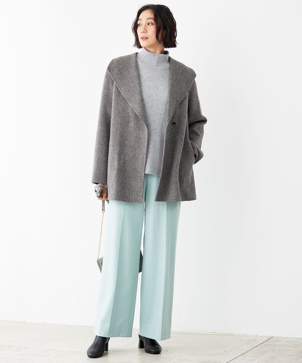 自由区 S ウールリバーショート コート 