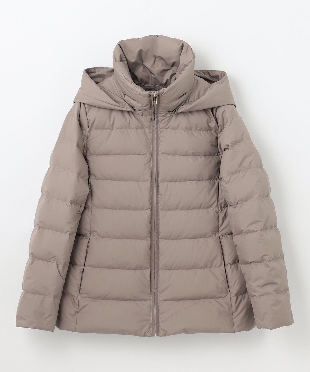 ANY 【洗濯機可能/羽毛100%使用/撥水/フード取り外し可能】楽映えリッチミドル丈ダウン 