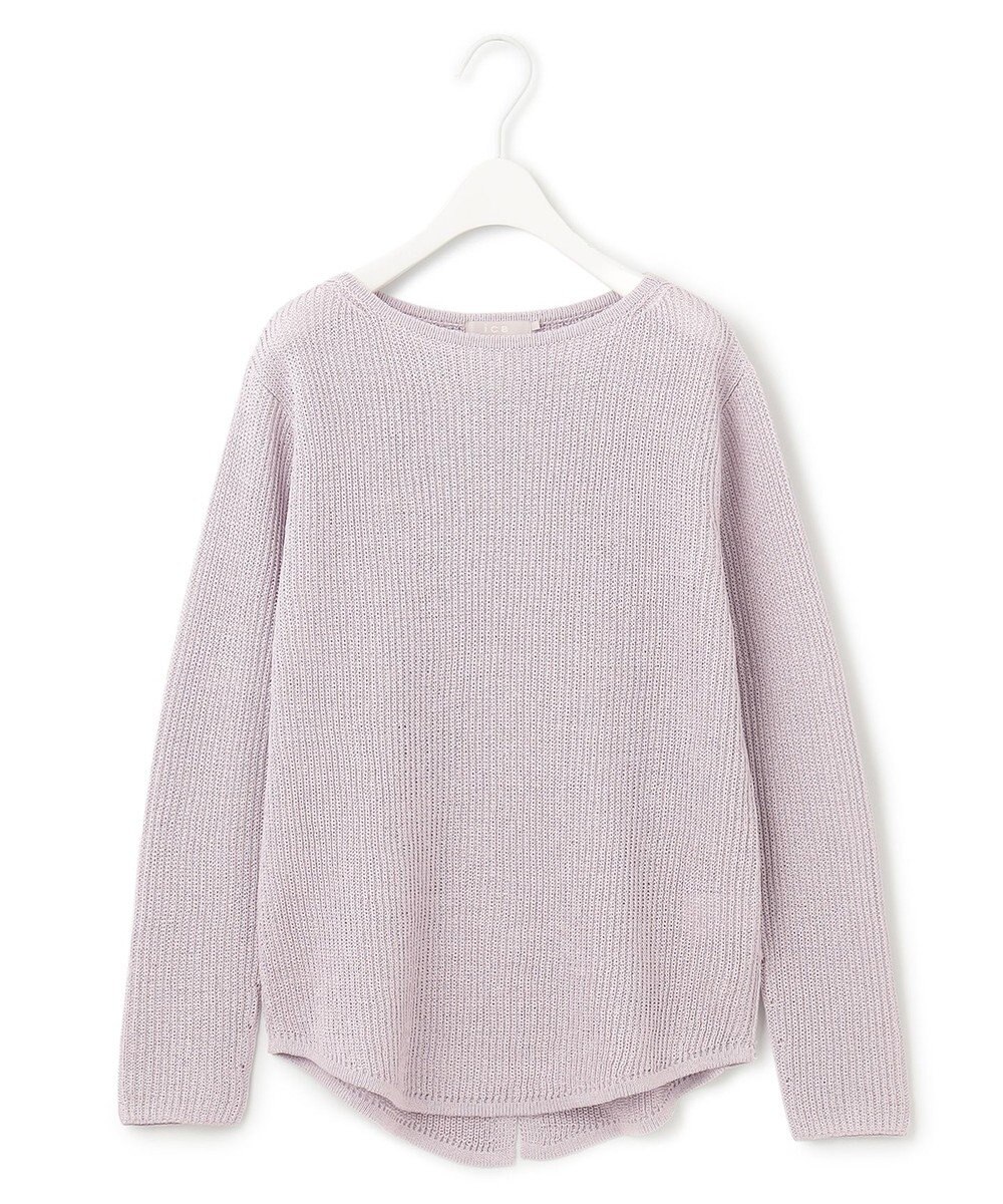 ICB 【WEB限定カラーあり・洗える】ペーパーブレンドシャインニット プルオーバー 