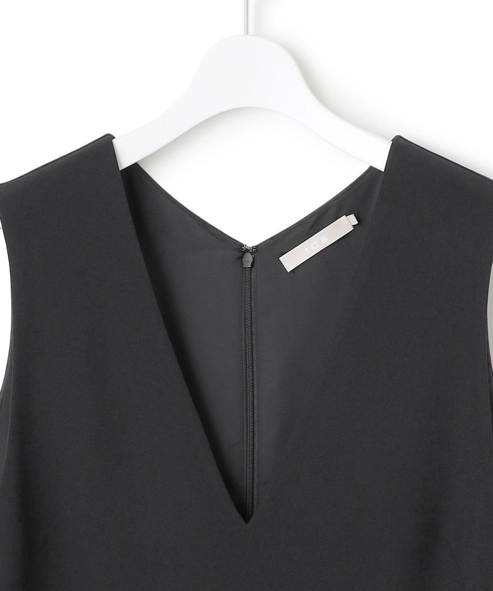 ICB  ウールライクストレッチ ジャンパースカート 