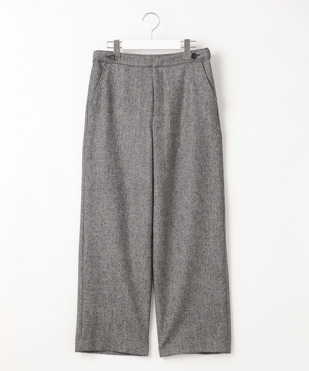 J.PRESS LADIES クラシカルツイード＆ヘリンボン セミワイド パンツ 