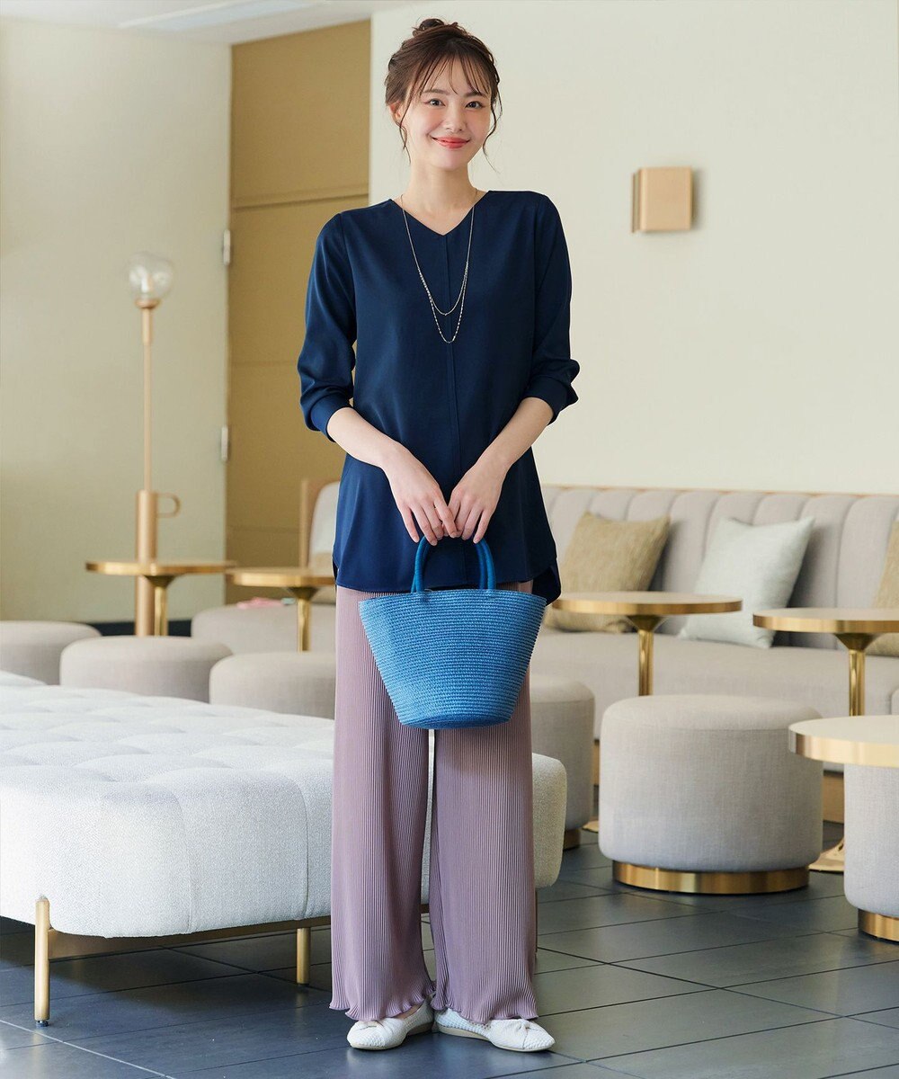 Tiaclasse 【新色追加・洗える】プリーツパンツ 