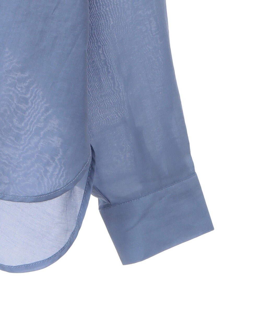 earth music&ecology ワイドシルエットシアーシャツ 