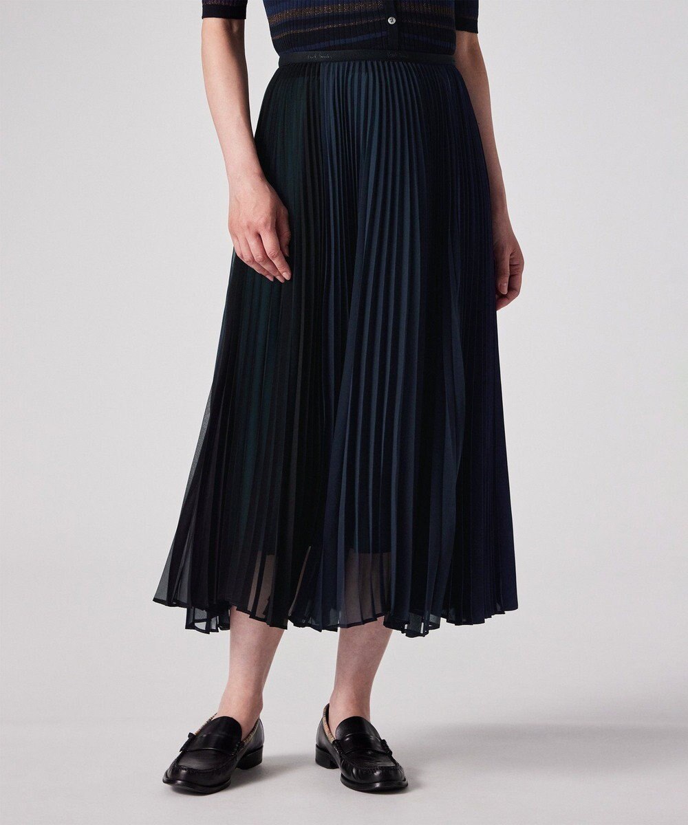 Paul Smith ブロッキング プリーツ スカート 