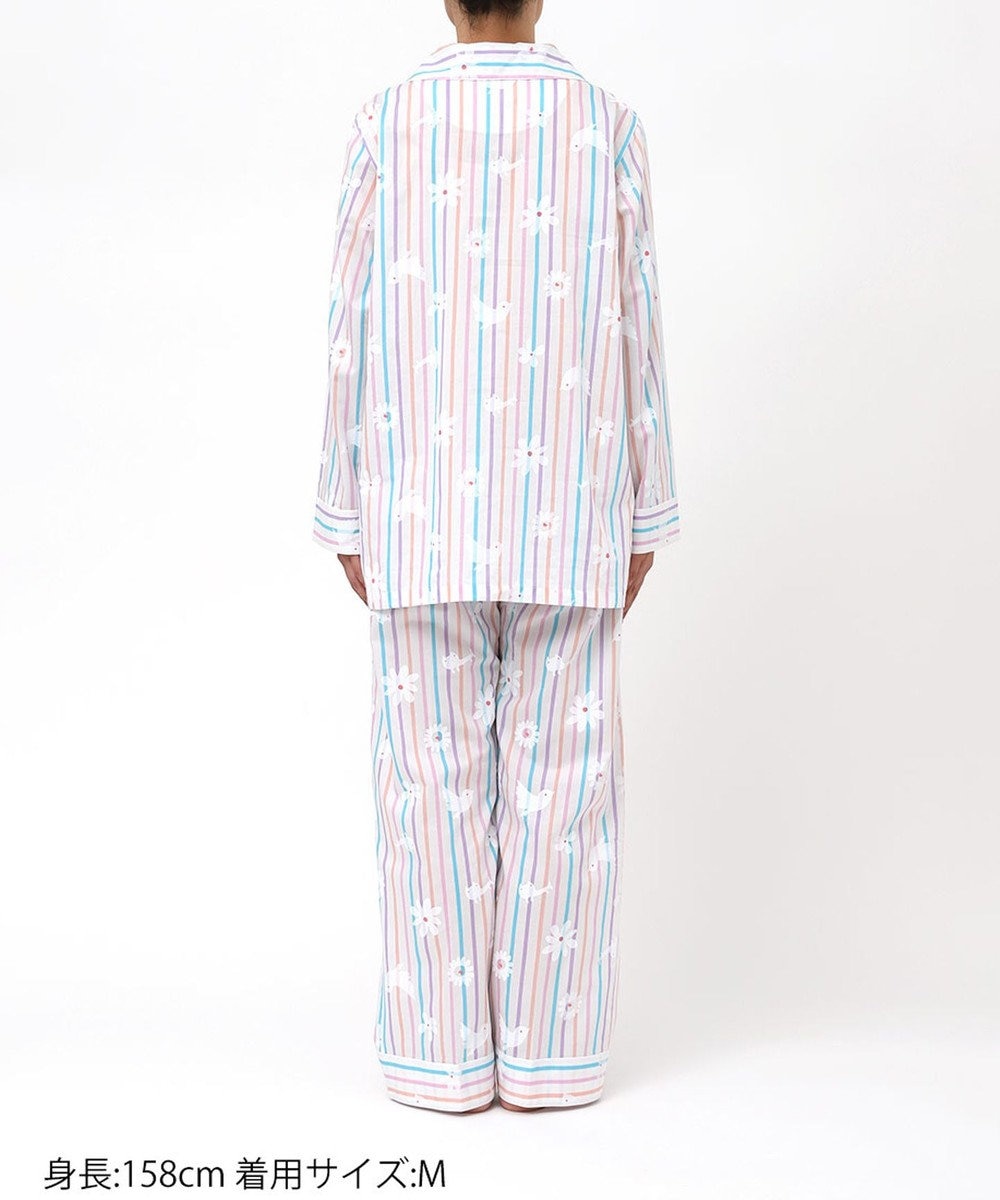 tsumori chisato SLEEP ツモリチサト パジャマ 長袖 長ズボン 綿100%(本体) サテン レディース UDX557 /ワコール 