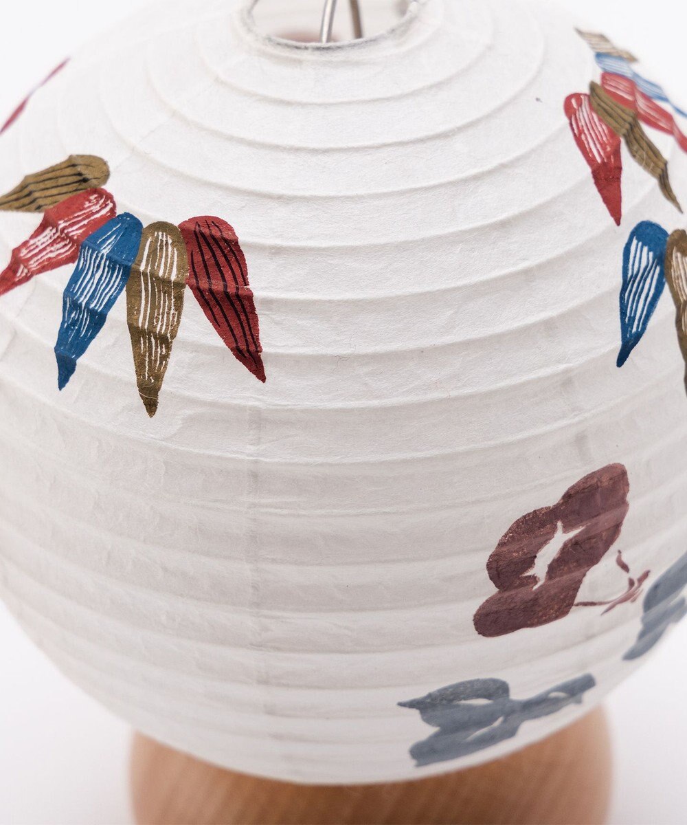 ちょうちん堂 【あかり道】〈手書絵付〉竹に朝顔 ちょうちん ライト 