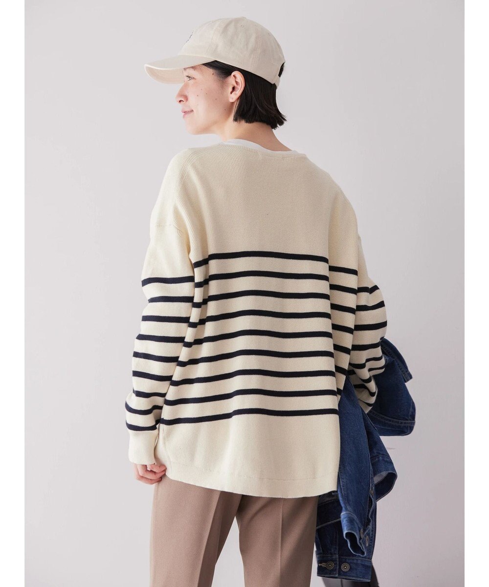 AMERICAN HOLIC Ｖネック片畦ニットプルオーバー 