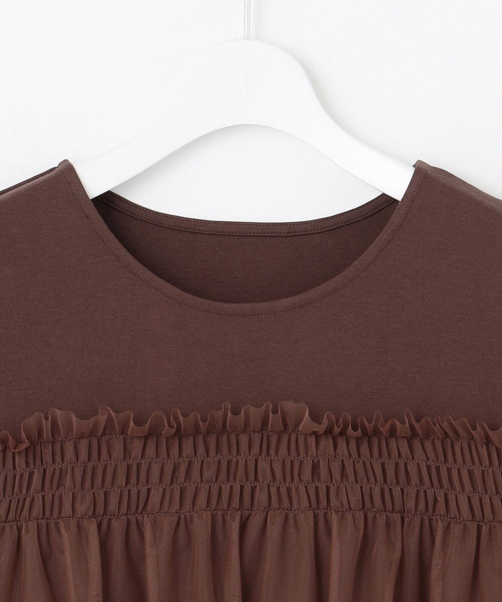 Feroux 【汗ジミが目立たない・洗える】バルーンチュール Tシャツ 