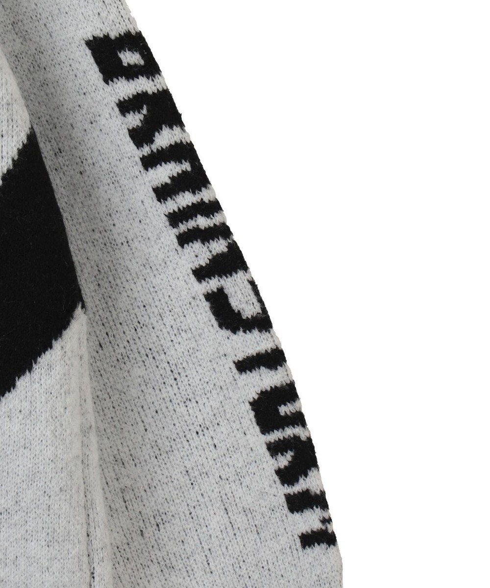 WEGO 配色スポーツグラフィックフラッフィーニットプルオーバー 