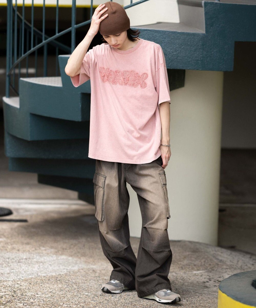 WEGO 【ユニセックス着用ITEM】スノーウォッシュダメージアップリケT（SS） 