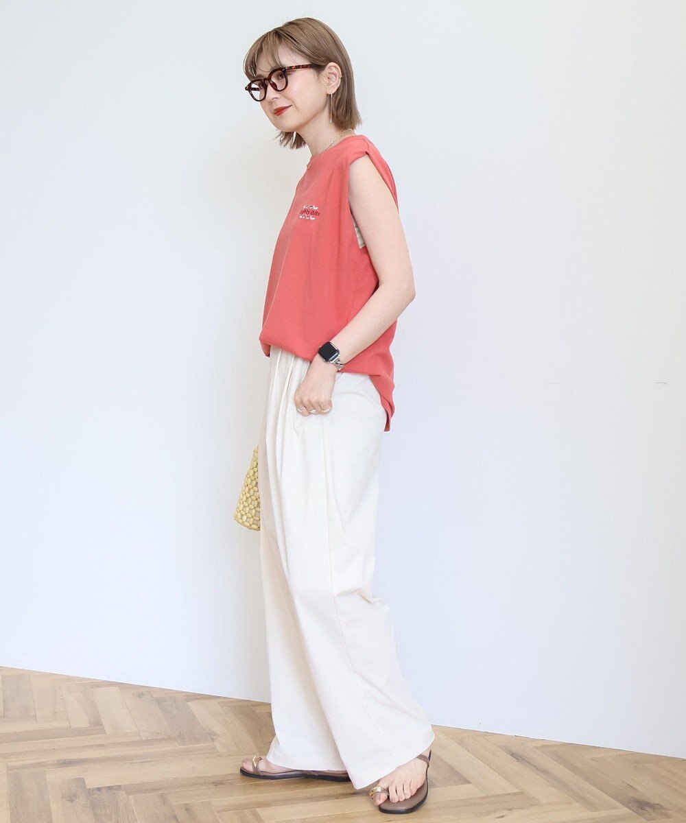 AMERICAN HOLIC ロゴ刺繍ノースリーブプルオーバー 