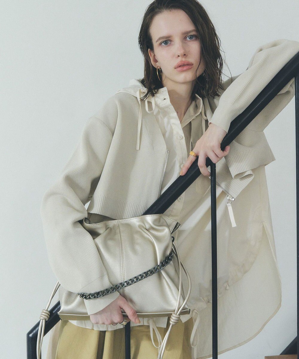 YECCA VECCA 2wayチェーンギャザーバッグ 