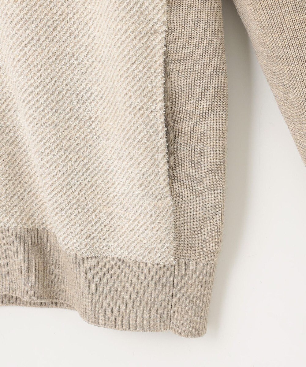 JOSEPH ABBOUD 【イタリア糸使用/洗える】メリノブレンドモール ジップ ニット ブルゾン 