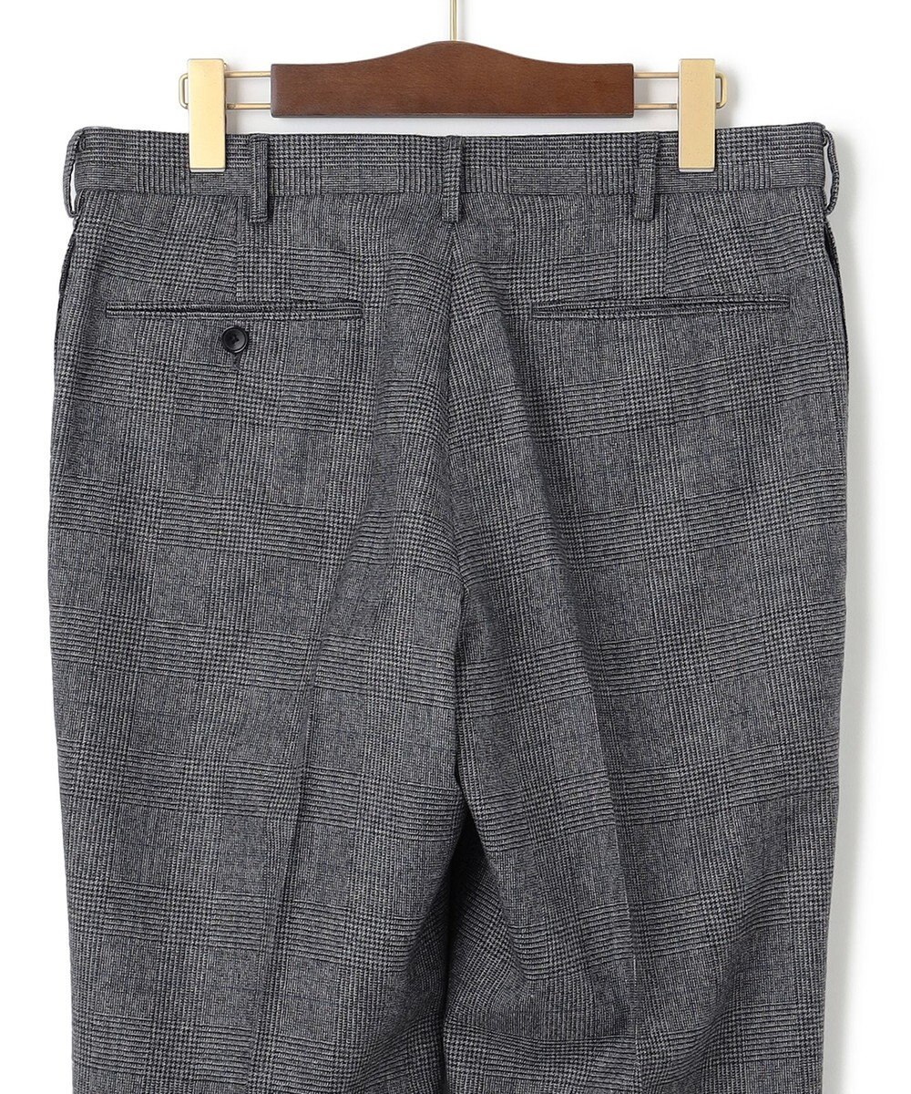 J.PRESS MEN 【ウォッシャブル可】トリートメントウール ストレッチグレナカートチェック スラックス 