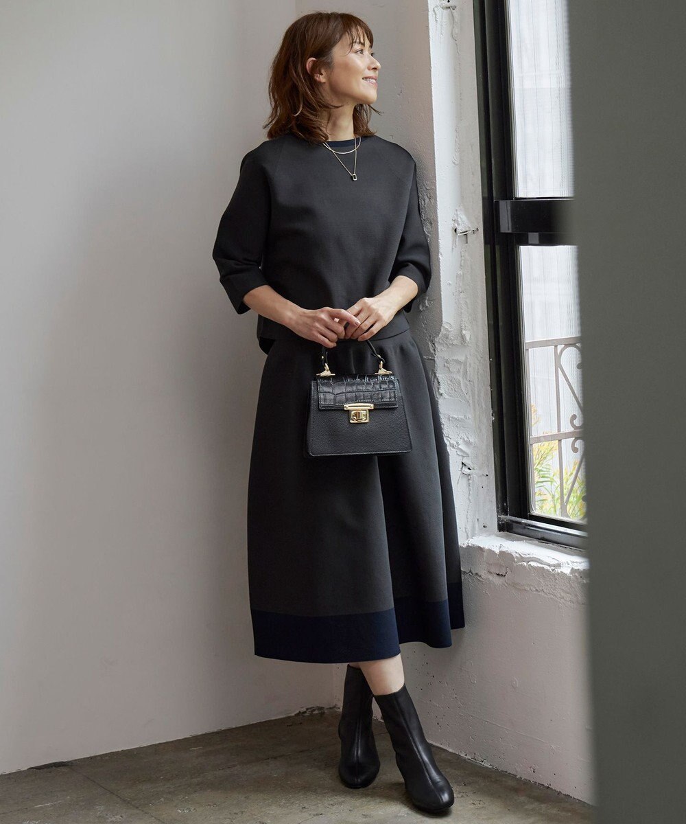 自由区 L 【洗える】ポリエステルホールガーメント スカート 