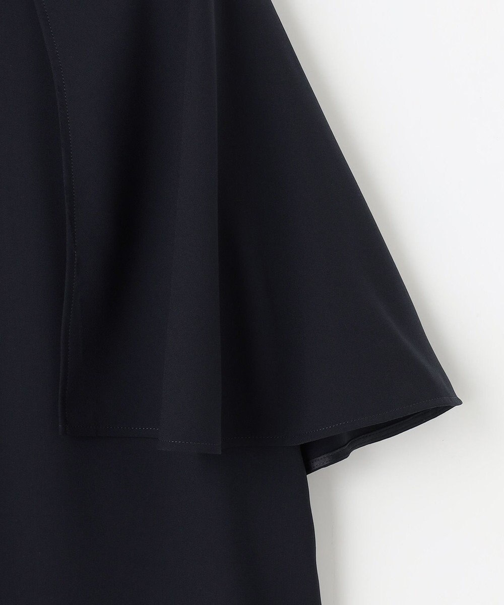 自由区 【洗える】バックサテンジョーゼット  ブラウス 