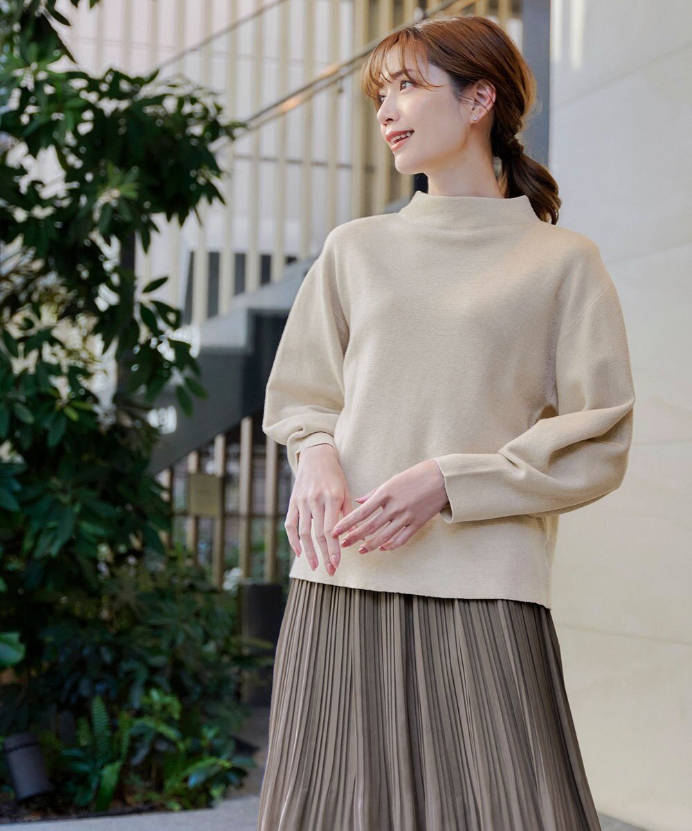 Tiaclasse 【安田美沙子さん着用・洗える】ヴィンテージサテンプリーツスカート 