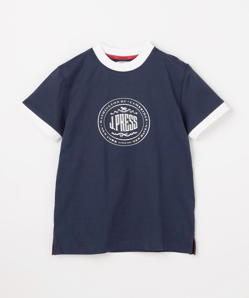 J.PRESS KIDS 【140-170cm】ビックロゴリンガー 半袖Ｔシャツ 