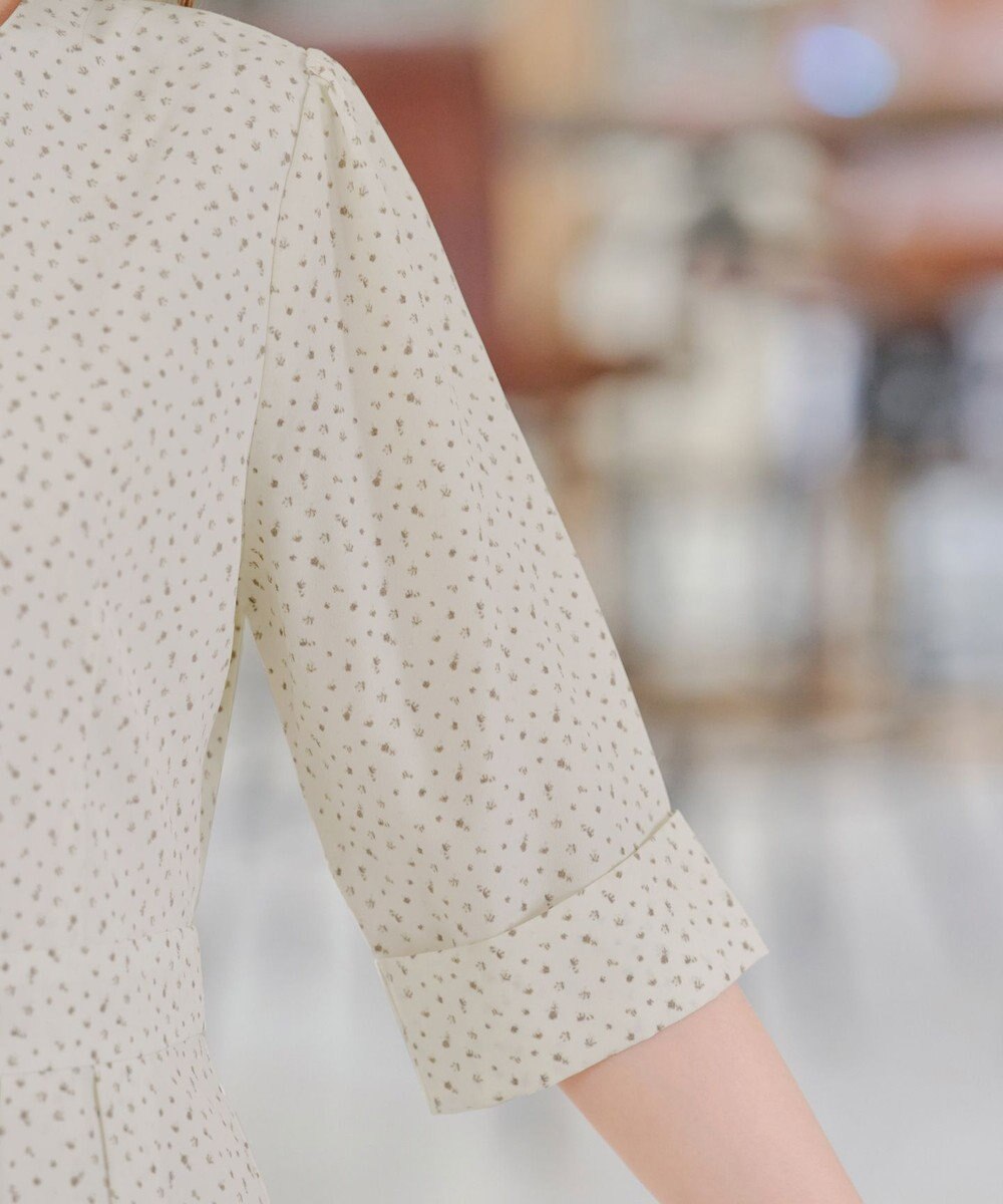 Tiaclasse L 【洗える】変形ドット柄ワンピース 