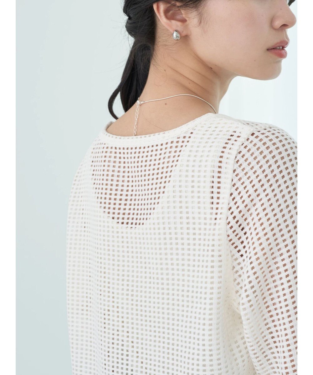 earth music&ecology ＳＥＴ２点メッシュカーディガン＋インナー 