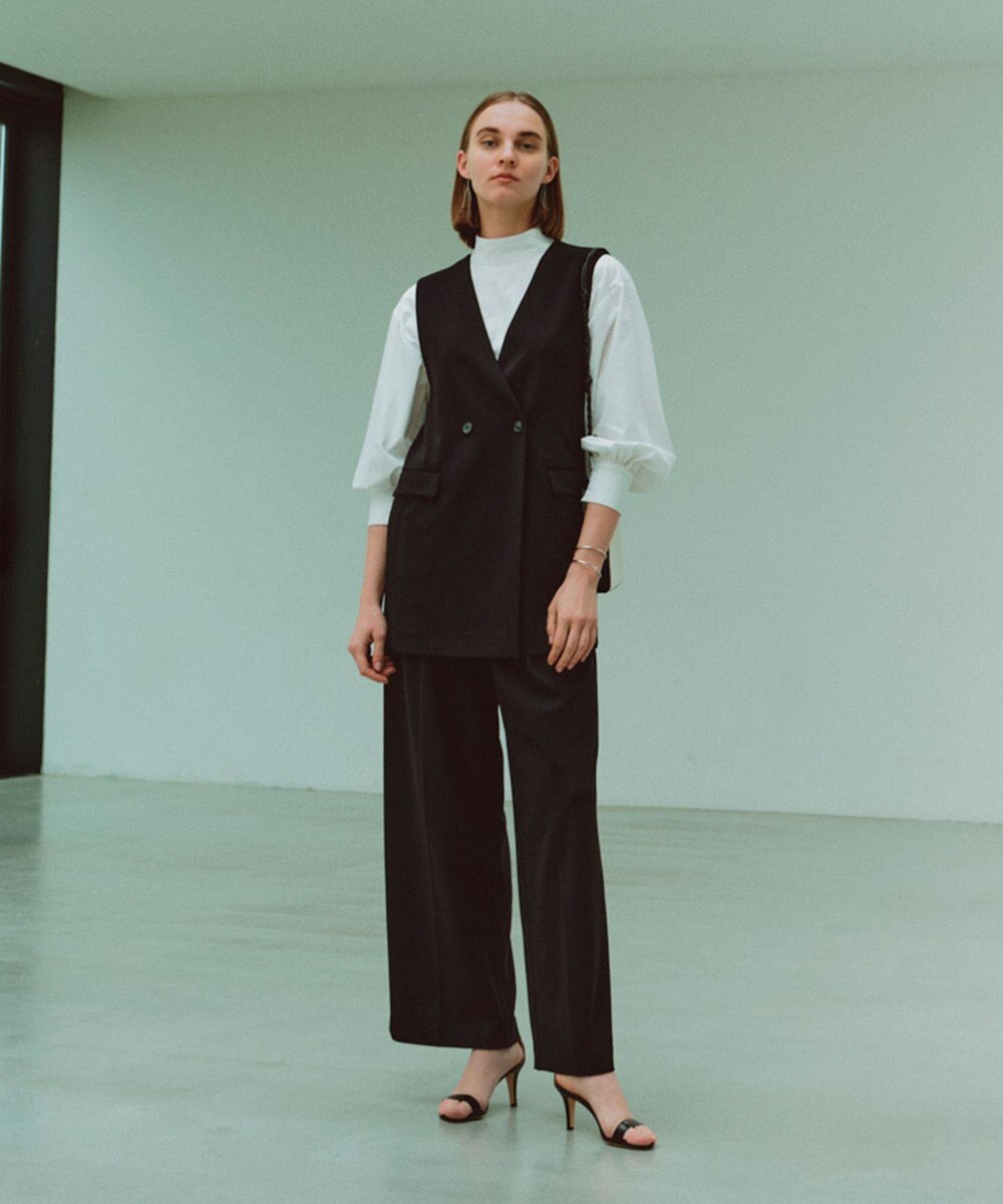 UNFILO ハイネックブラウス 