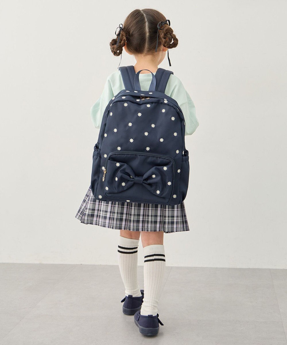 ANY KIDS 【10L容量】総柄刺繍リュック 