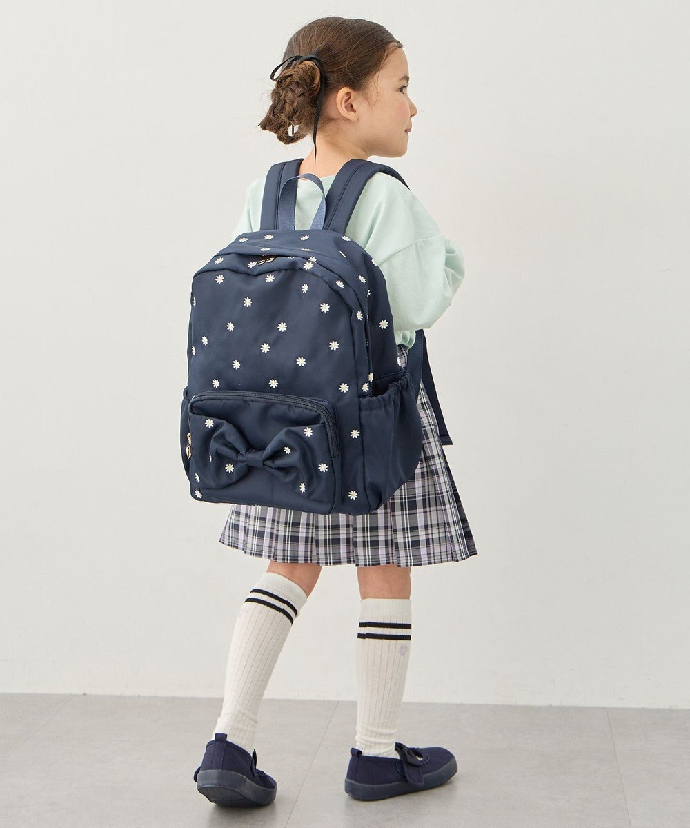 ANY KIDS 【10L容量】総柄刺繍リュック 