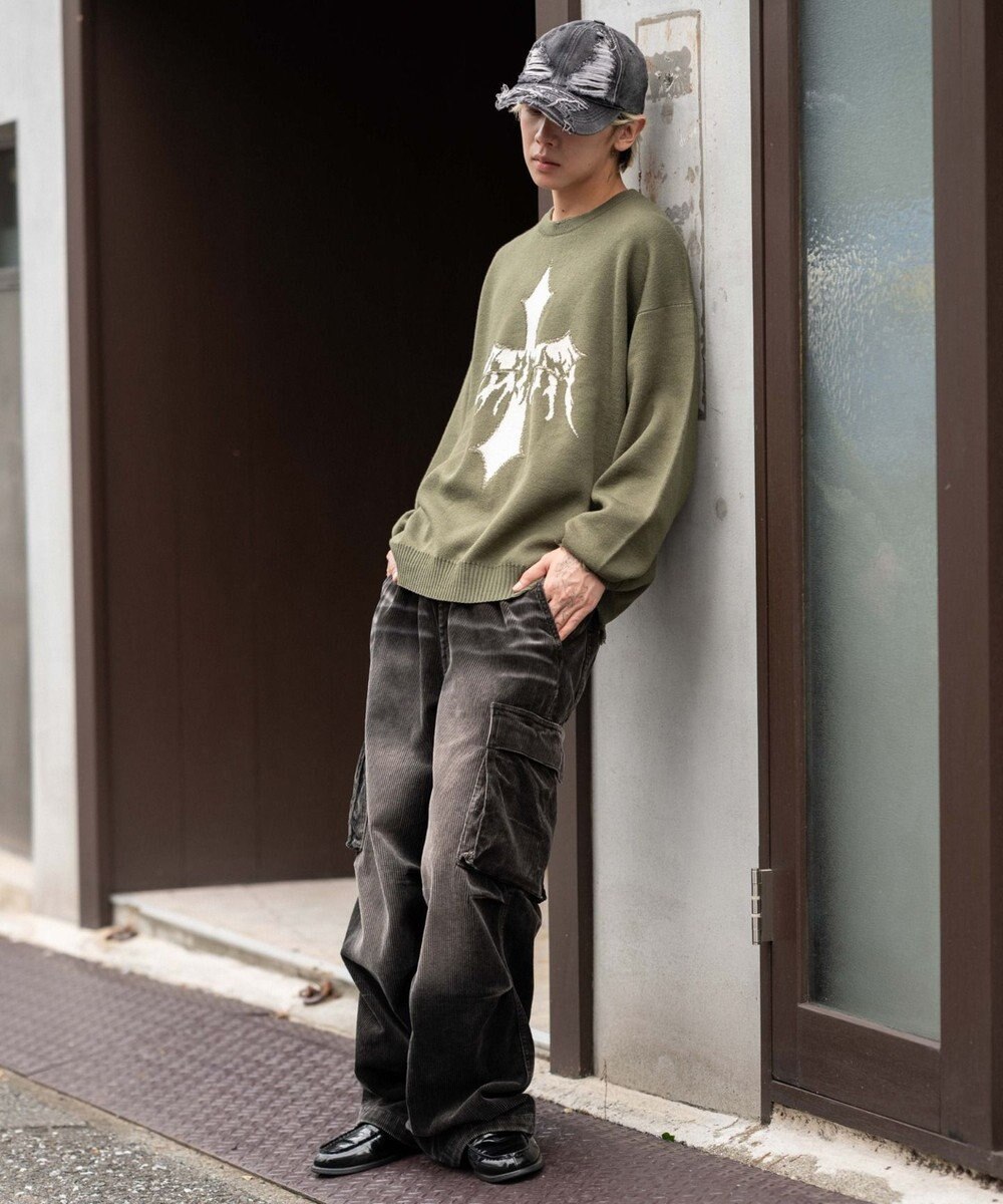 WEGO ダメージジャガードプルオーバー 