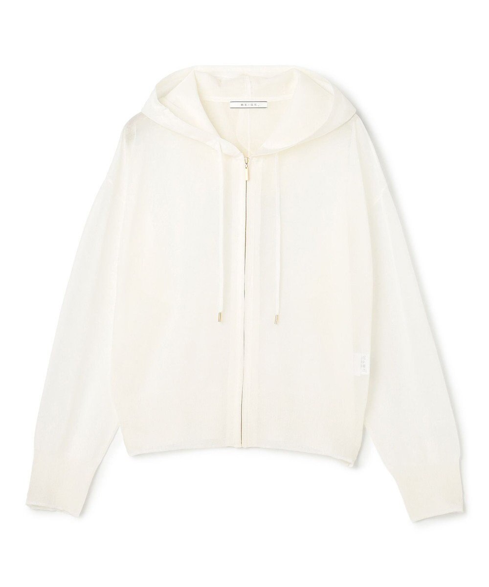 BEIGE， SIDERITE / シアージップフーディーニット 