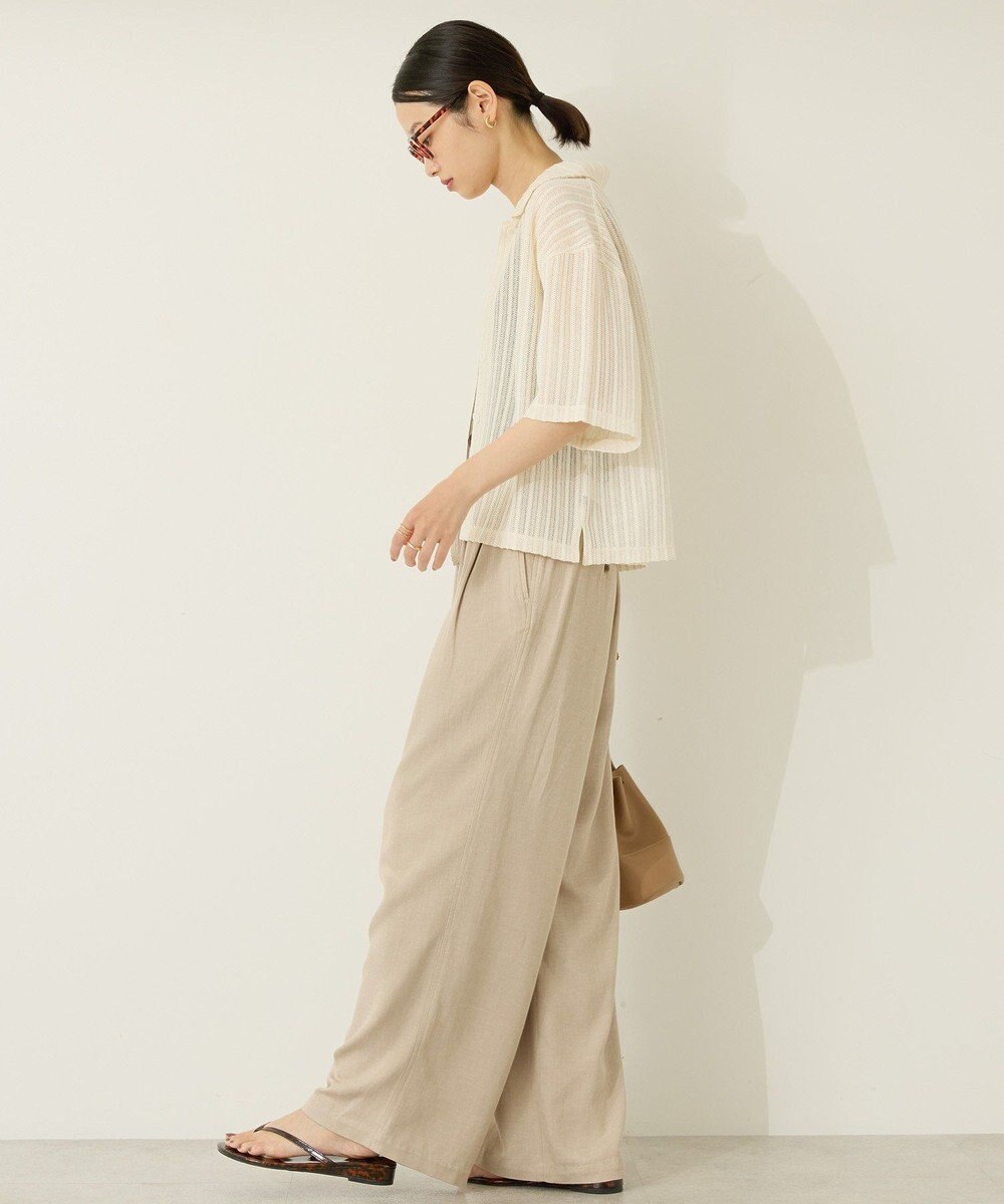 AMERICAN HOLIC メッシュ半袖ブラウス 