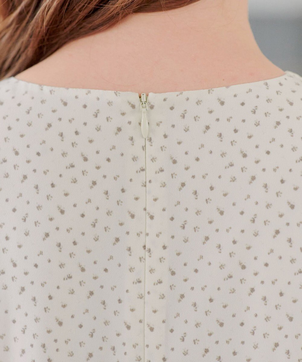 Tiaclasse L 【洗える】変形ドット柄ワンピース 