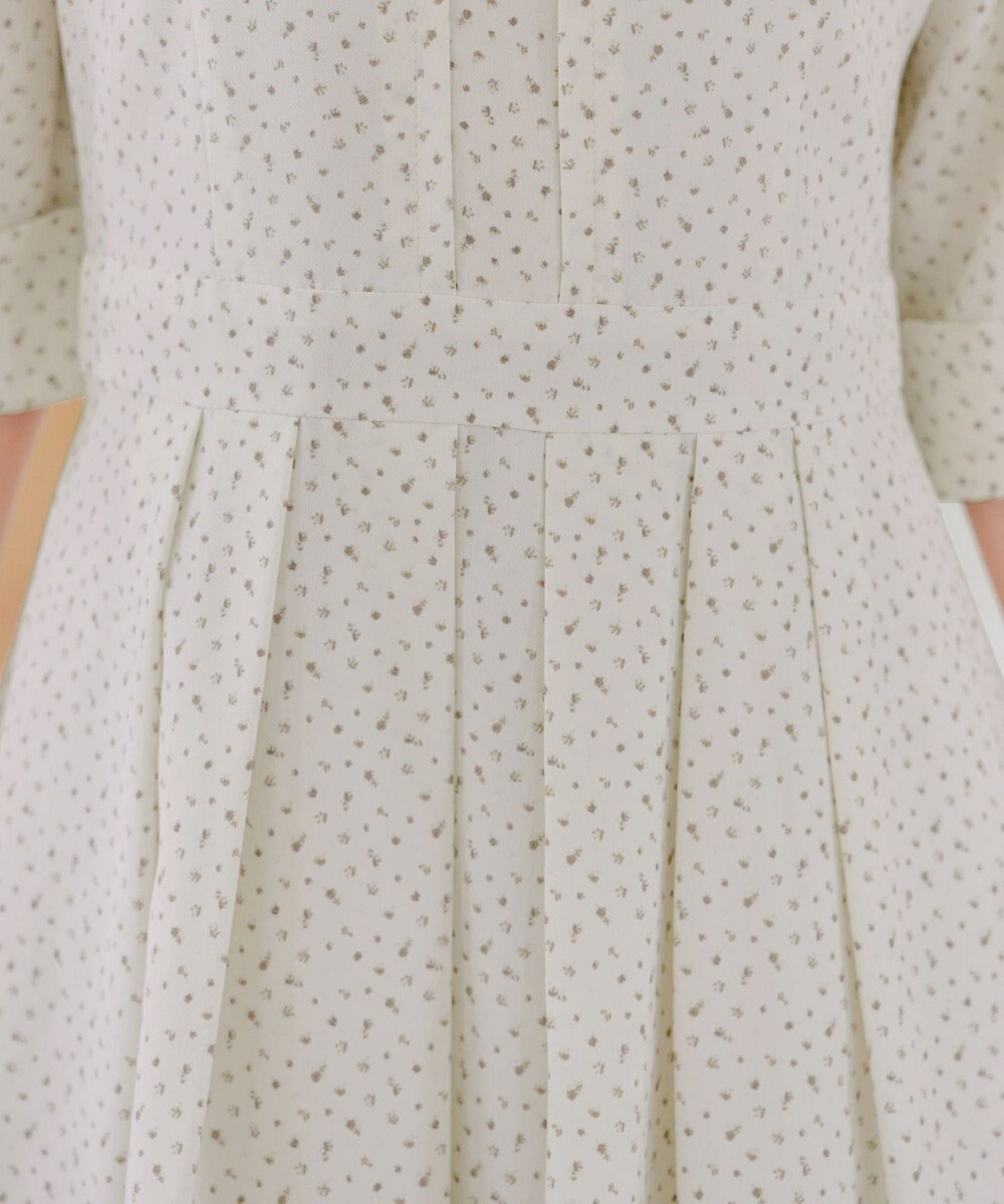 Tiaclasse L 【洗える】変形ドット柄ワンピース 