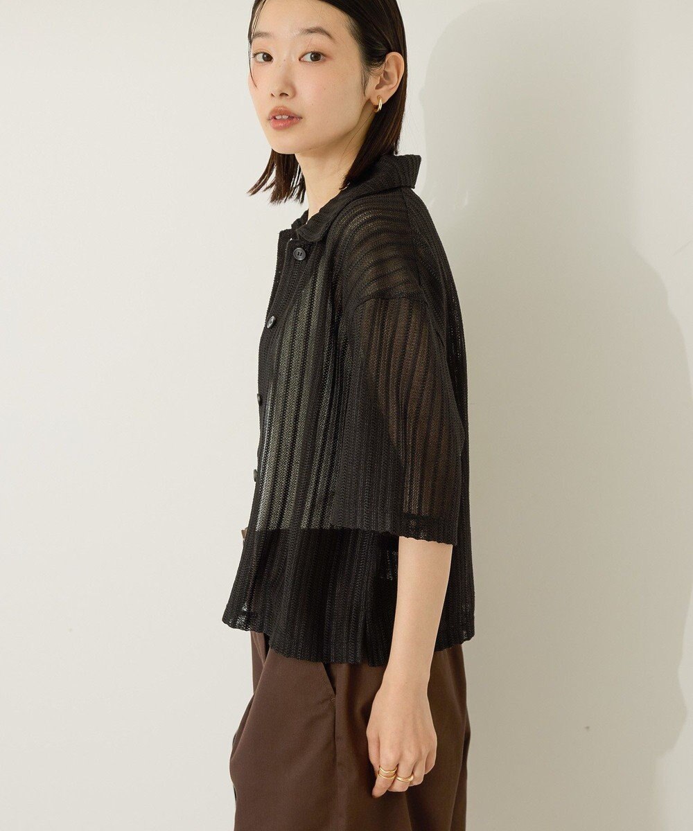 AMERICAN HOLIC メッシュ半袖ブラウス 